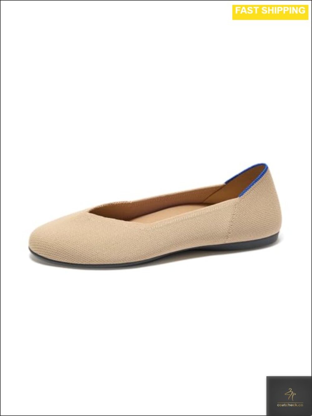 Pointed Toe Ballet Flats Machine Washable Recycled Knit Sustainable